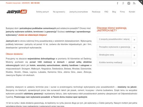 Jastrych.net podkłady cementowe