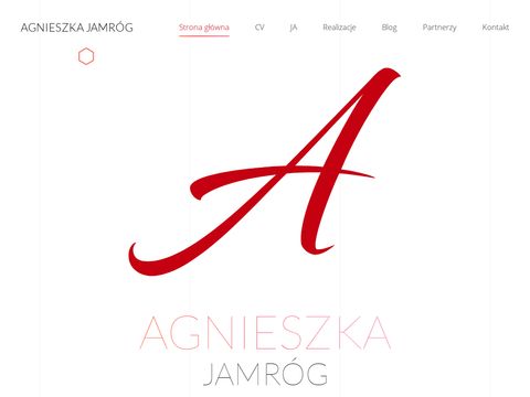 Agnieszkajamrog.pl - projektowanie stron