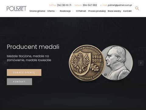 Polmet.com.pl medale, pinsy, odznaczenia