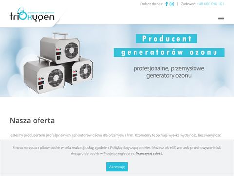 Trioxygen.pl - nowoczesne generatory ozonu