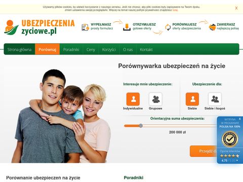 Ranking ubezpieczeń - ubezpieczeniezycia.com.pl