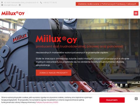 Miilux - zakład produkcji stali, blachy, łyżek