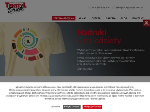 Tekstyldruk.com.pl nadruki na odzież