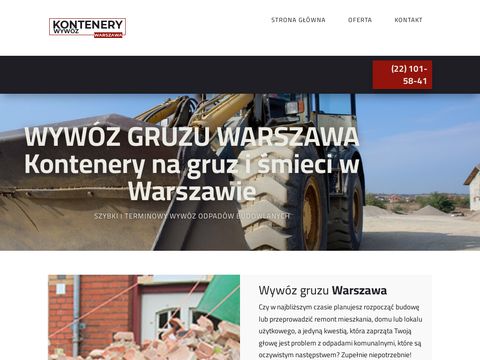 Kontenery-wywoz.pl na gruz w Warszawie