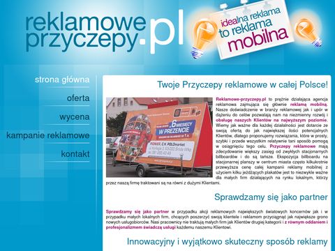 Reklamowe-przyczepy.pl - reklama mobilna