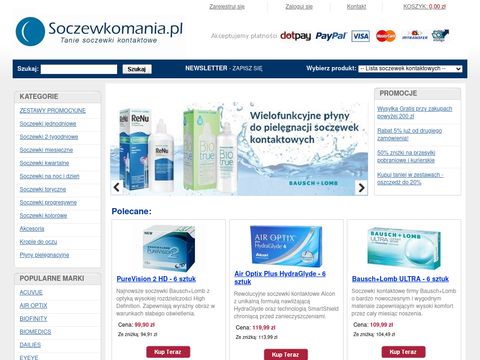 Soczewkomania.pl salon optyczny w sieci