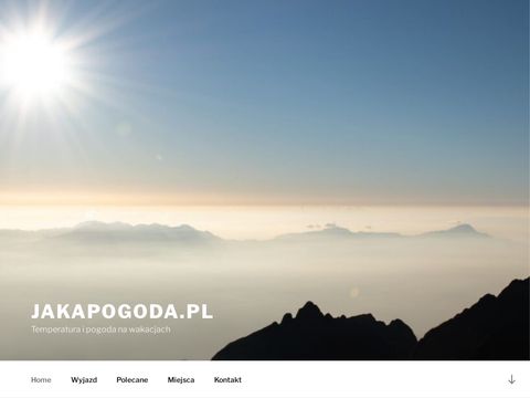 Jakapogoda.com.pl i temperatury na wakacjach