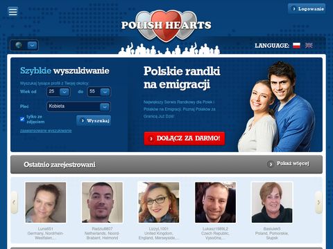 Polishhearts.com - randki na emigracji