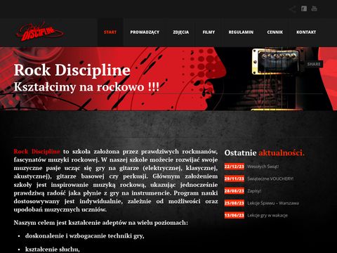 Rockdiscipline.com lekcje gry na gitarze