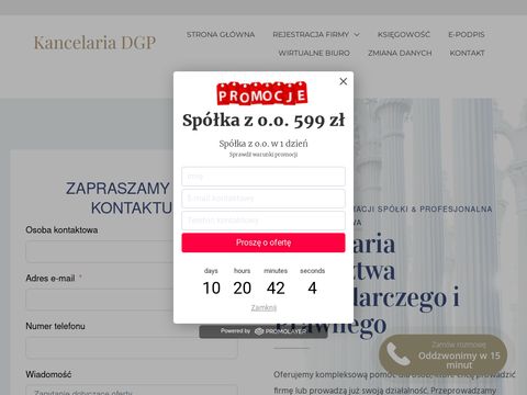 Kancelaria-dgp.pl gotowe spółki, sprzedam spółkę