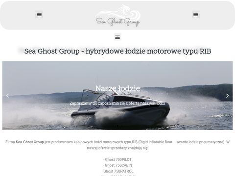 Seaghostgroup.pl - łódź hybrydowa rib