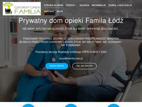 Familia.lodz.pl - dom opieki Łódź