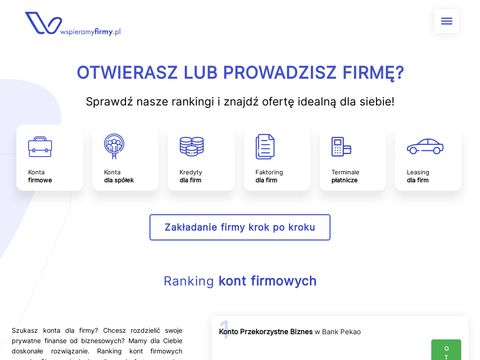 Wspieramyfirmy.pl - konto bankowe dla firm