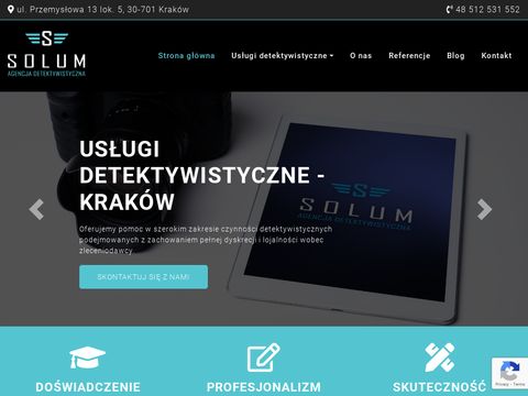 Solumdetektyw.pl usługi detektywistyczne