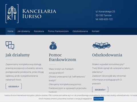 Iuriso.pl odszkodowania komunikacyjne w Tarnowie