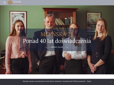 Kancelariamlynska.pl odszkodowania, rozwody Gdańsk