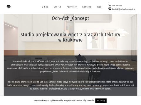 Ochachconcept.pl projektowanie wnętrz Kraków