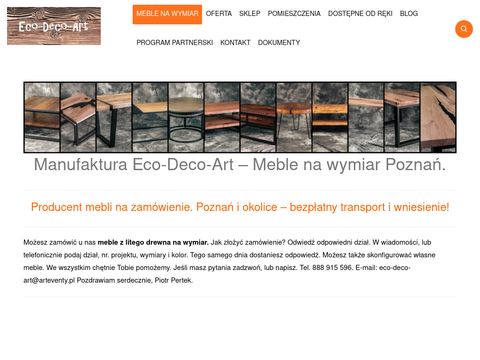 Eco-deco-art.pl - meble na wymiar