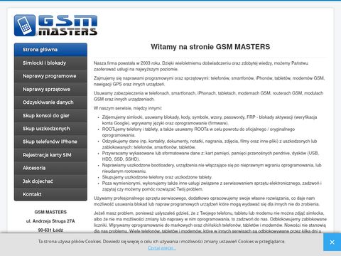 Gsmmasters.pl - naprawa, simlocki, blokady