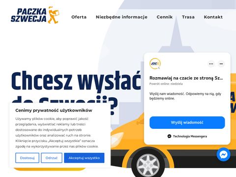 Paczkaszwecja.pl - tania paczka Polska Szwecja