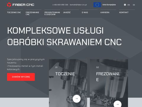 Faber-cnc.pl obróbka metali - frezowanie