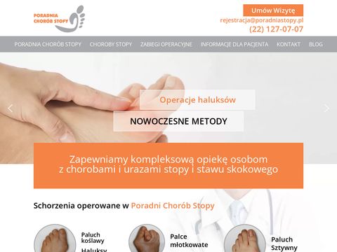 Operacjestopy.pl - leczenie haluksów