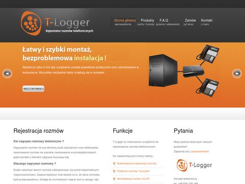 T-logger.pl - rejestrator rozmów telefonicznych
