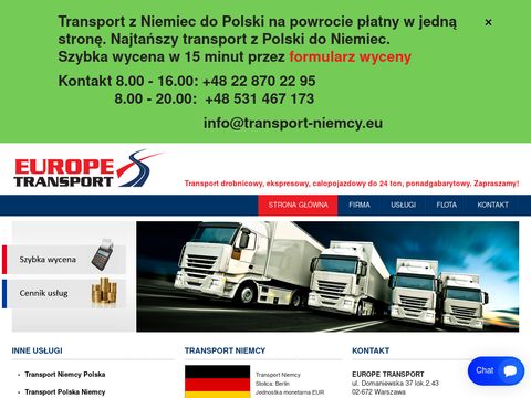 Transport-niemcy.eu transport z i do Niemiec