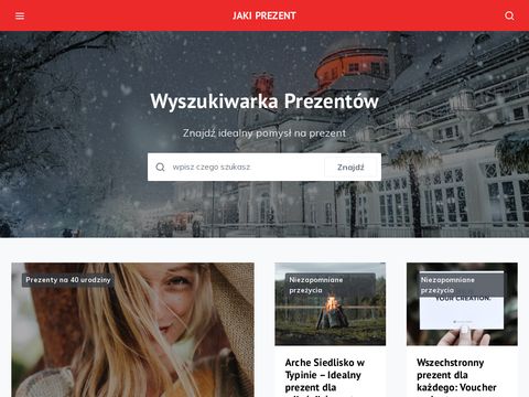 Jakiprezent.pl wyszukiwarka prezentów