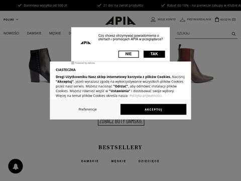 Sklep.apia.pl - internetowy sklep obuwniczy