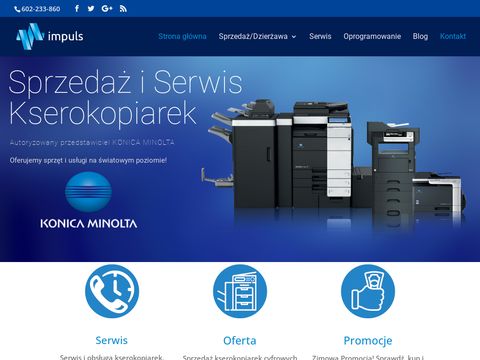 Kseroimpuls.com.pl dzierżawa kserokopiarek Kraków