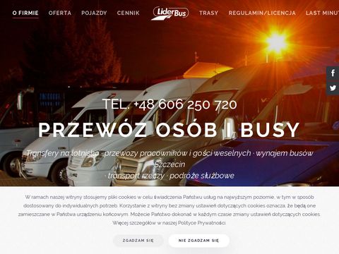 Liderbus.pl busy z kierowcą Szczecin