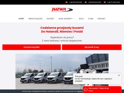 Juzwa.pl przewozy do Holandii busami