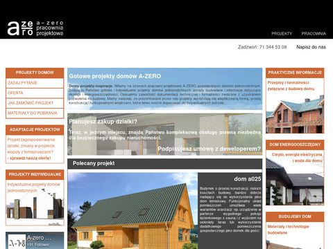 A-zero.pl - gotowe projekty domów
