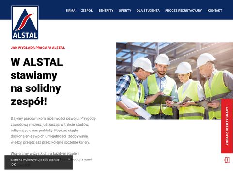 Alstal - oferty pracy generalne wykonawstwo