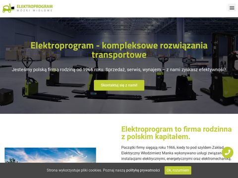 Elektroprogram.com.pl wózki widłowe