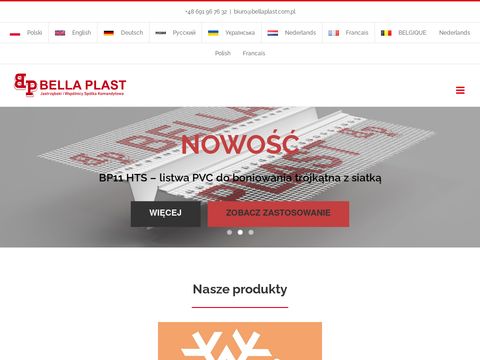 Bellaplast.com.pl producent profili budowlanych