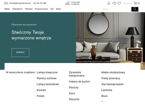 Liczysiewnetrze.pl - sklep z wyposażeniem wnętrz