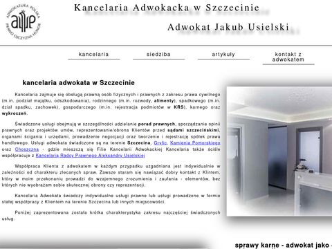 Adwokat-usielski.pl Szczecin