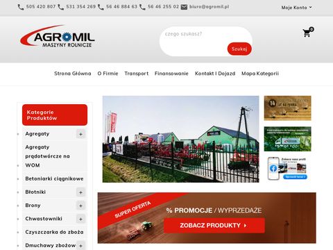 Agromil.pl maszyny rolnicze i części do ciągników