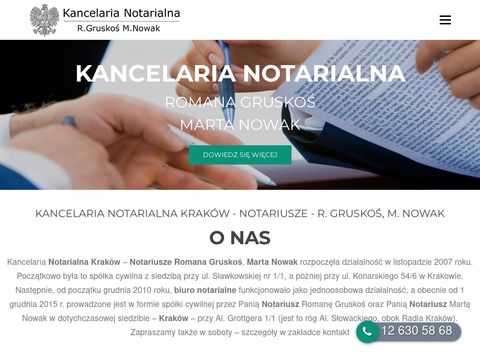 Krakownotariusz.com.pl Marta Nowak kancelaria