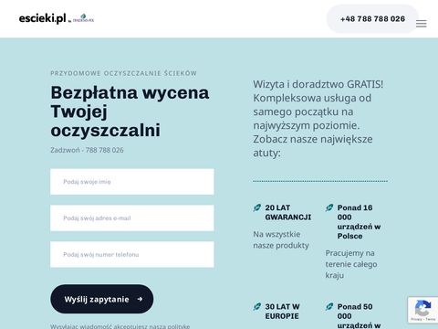 Escieki.pl przydomowe oczyszczalnie ścieków