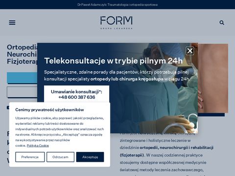 Formgl.pl - klinika ortopedii w Warszawie