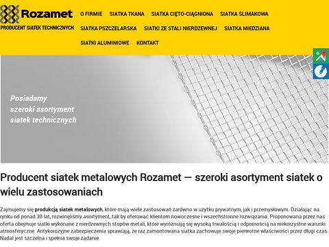 Rozamet.pl - produkcja siatek tkanych