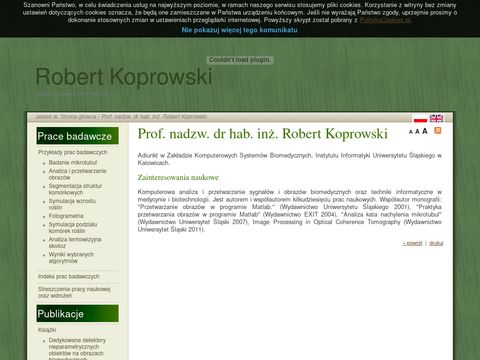 Rober Koprowski analiza i przetwarzanie obrazów