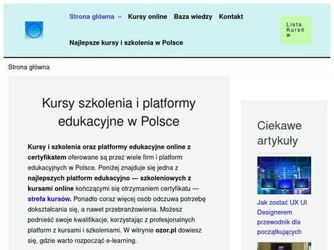 Ozor.pl - najlepsze kursy i szkolenia w Polsce