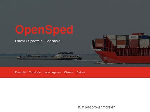 Opensped.pl - logistyk