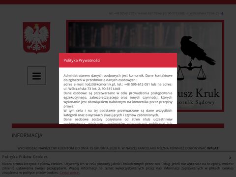Janusz Kruk postępowanie komornicze Łódź