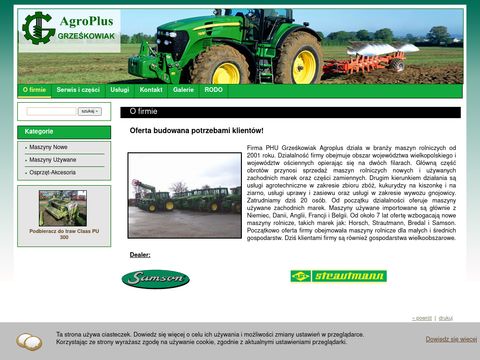 John Deere, Horsch - Ciągniki i maszyny rolnicze Agroplus Grześkowiak