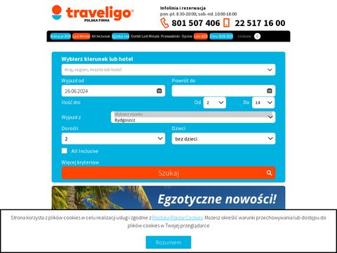 Traveligo.pl - wakacje i wycieczki